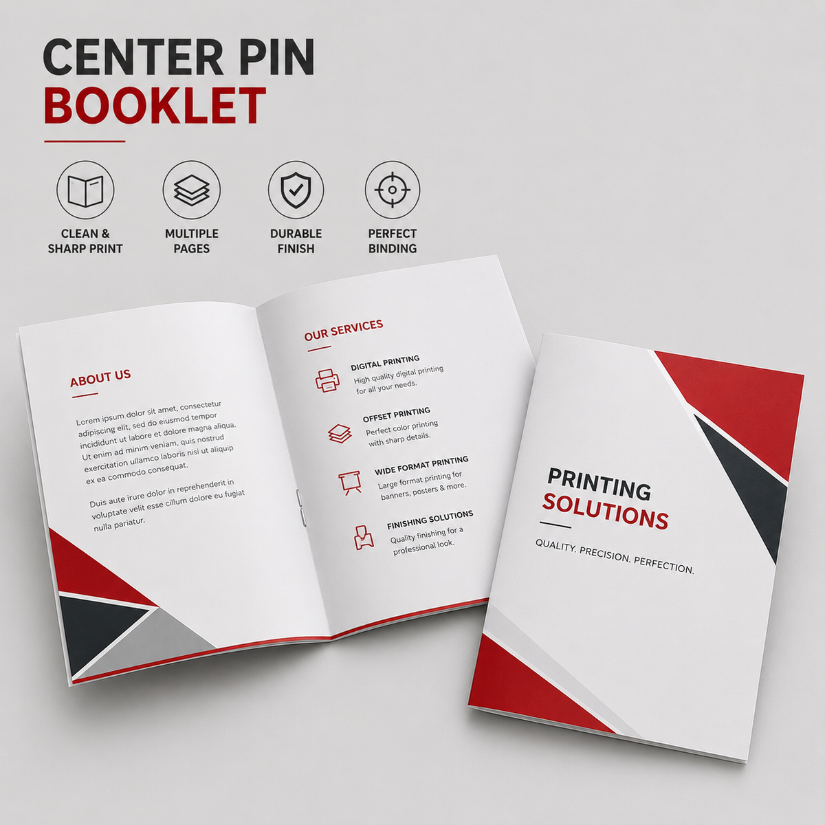 Booklet - Center pin