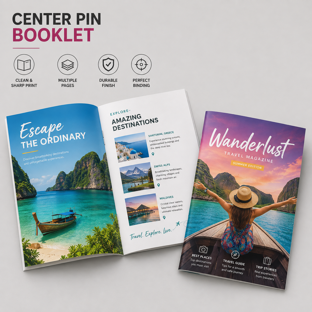 Booklet - Center pin