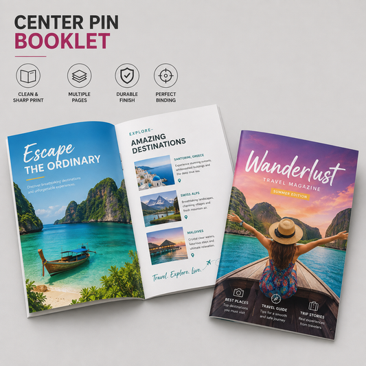 Booklet - Center pin